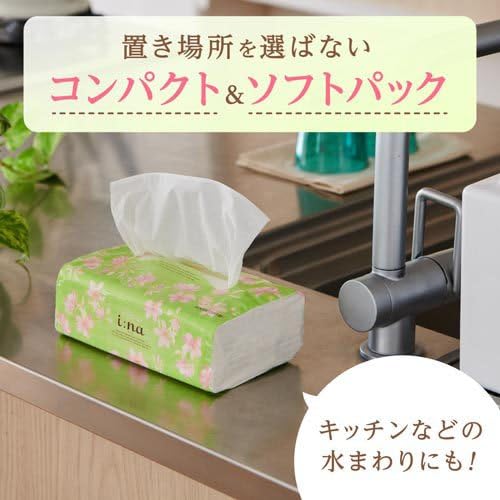 Amazon.co.jp: エリエール イーナ ソフトパックティッシュー 200組 6個